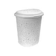 Корзина для белья КРУЖЕВО 50л (белый)  IDEA М2603