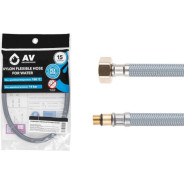 Подводка гибкая для воды, nylon, Lt иголка м10 короткая - гайка 1/2 40 см  ...AV Engineering AVE21140