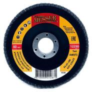 Круг шлифовальный лепестковый торцевой плоский (электрокорунд) А80(П) 125х22  ...MESSER 03-07-180