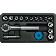 Набор инструмента 1/4" (16пр.)  VOREL 58160