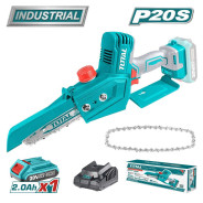 Пила цепная аккумуляторная 20В, 1АКБ 2,0 А/ч, длина шины 15 (6"),шаг 1/4'',   ...TOTAL TGSLI20685