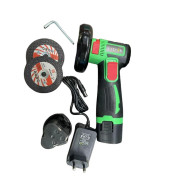 Углошлифмашина аккумуляторная 75мм, 2 АКБ 12В 2.0 А/ч,  AG 12Zitrek 063-4401