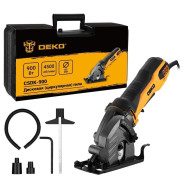 Пила циркулярная ,220 В, 900 Вт,  диск 85x10 мм, 4500 об/мин, пропил (90 град.) 27 мм, DEKO CSDK-900...Deko 085-1154