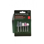 Набор камней абарзивных, 5 пр. (хвостовик 3 мм.)  Rock FORCE RF-GSK502
