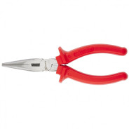 Длинногубцы Econom, 200 mm, прямые шлифованные, пластмассовые рукоятки  ...Matrix 17194