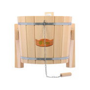 Русский душ 16 л., липа (Обливное устройство c пластиковой вставкой и наливным клапаном)  ...БАННЫЕ ШТУЧКИ 33220