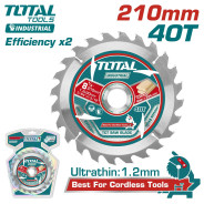 Диск пильный 210x25,4 мм 40T  TOTAL TAC2332103