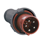 Вилка силовая 63А 380В 5 pin 3P+PE+N IP54 IEK,  РФ 22211