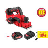 Аккумуляторный рубанок CPL 2082 ALL1, 18.0 В, без АКБ, 15.000 об/мин + АКЦИЯ (АКБ и зарядное в компл...WORTEX CPL208200029A1