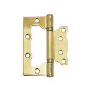 Петля накладная без врезки  АЛЛЮР 100х75 2BB BP БЛИСТЕР 2,5мм латунь 2 шт  ...УЗК 1044