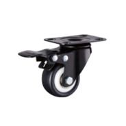 Колесо мебельное поворотное SCzb 20 40 мм с тормозом  TOR 1027255