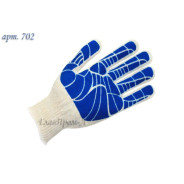 Перчатки х/б с ПВХ покрытием, обливная ладонь, 10 класс,  Континент-Сити 702