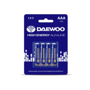 Батарейка AAA LR03 1.5V alkaline BL-4шт HIGH ENERGY  DAEWOO 5030381