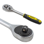 Трещотка реверсивная с резиновой ручкой 1/2''(L-240мм, 24зуб)  ...WMC TOOLS WMC-80245(80244)