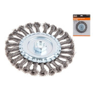 Щетка дисковая косич.125mm/M14 (плоская, для УШМ, в блистере)  ...GEPARD GP0890-125
