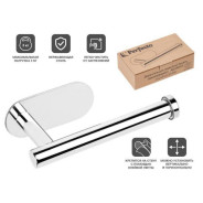 Держатель для туалетной бумаги самоклеящийся AQUARIUS нержавеющая сталь  ...PERFECTO LINEA 35-031002