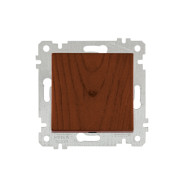 Выключатель одноклавишный скрытой установки, орех, 10A, RITA,  ...MUTLUSAN 2200 401 0157