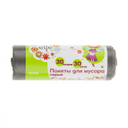 Пакеты для мусора 30 л x 30 шт., серые, Россия ELFE Elfe 92703