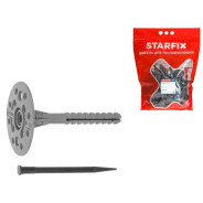 Дюбель для теплоизоляции 10х90 мм с пласт. гвоздем (50 шт в дой-паке)  ...STARFIX SMD5-28955-50