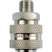 Быстросъёмное соединение с клапаном наружная резьба 1/2"  ...YATO YT-2392