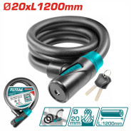Замок велосипедный 20X1200 мм  TOTAL TBK12012