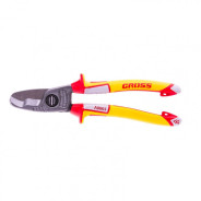 Кабелерез, диэлектрические рукоятки до 1000 В, трехкомпонентные рукоятки, 210 mm  ...Gross 17728