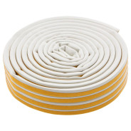 Уплотнитель резиновый, 12 м, профиль "D", белый  Сибртех 88909