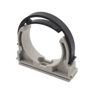 Клипса (опора) для труб ПП D32 c лентой, сер.  FV Plast AA979032000