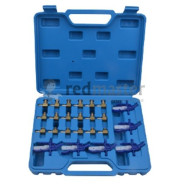 Набор адаптеров для тестера обратки дизельных форсунок системы Common Rail 24пр. в кейсе  ...Rock FORCE RF-40110124