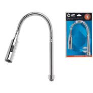 Излив гибкий с двухрежимной лейкой для смесителя, хром  ...AV Engineering AVZAP-SFLCH