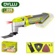 Многофункциональный инструмент , 20В, БЕЗ АКБ, 5000-20000 дв/мин,3,2 град., 6 скоростей,  ...DYLLU DTMUP5020