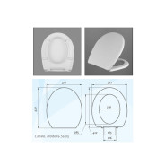 Сиденье для унитаза с крышкой  АВН SD05u