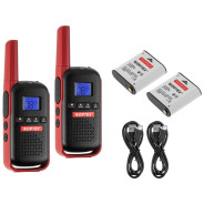 Портативная радиостанция WT 0805 в кор. (комплект 2 шт.) SET, PMR (446 МГц), 0,5 Вт, 2x1,5 Ач (PMR (...WORTEX 1323986