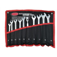 Набор ключей рожково-торцевых шарнирных 10пр. (8-19мм) на полотне  ...Rock FORCE RF-5104