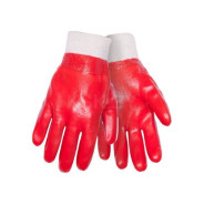 Перчатки х/б, ПВХ покрытие (полный облив) 10 р-р  Гранат 