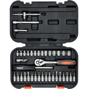 Набор инструмента 1/4" (38пр.)  STHOR 58640