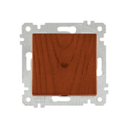 Выключатель 1-клав. двухполюсный (скрытый, без рамки, винт. зажим) вишня, RITA (10 A, 250 V, IP 20) ...MUTLUSAN 2200 405 0256