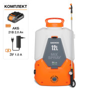 Опрыскиватель аккумуляторный, 21В, 1АКБ 2,0 А/ч,  DAEWOO Daewoo Power DSA 1221Li SET