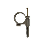 Дюбель-хомут технический для труб (D 40 mm с шурупом, упаковка 5 шт.)  ...ЮстаПласт 40 мм