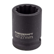 Головка ударная 27мм 3/4" 12гр.  FORCEKRAFT FK-46827