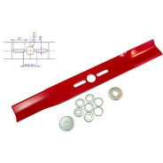 Нож для газонокосилки 53 см прям. Универсальный  RIparts UBS-21-530