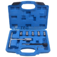 Набор фрез для чистки и восстановления посадочных мест форсунок, 7пр. (размер фрез: 17x21, 17x19, 15...Rock FORCE RF-907G7