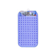 Коврик для ванной, прямоугольный с пузырьками, 67х37 см, синий  ...PERFECTO LINEA 22-267377