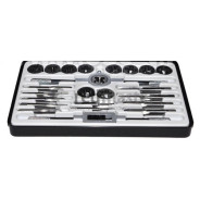 Н-р метчиков и плашек метрический 24 пр  Torin TRX024METRIC