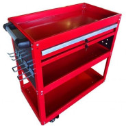 Тележка инструментальная 730х660х360 мм, 3 полки, 1 шуфляда, крючки  ...H-D HD-55215