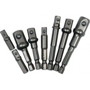 Переходники для шуруповерта под головки 1/4", 3/8", 1/2"(8шт.)   YT-04639...YATO 132751
