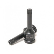 Головка-бита SPLINE ударная M12 с отверстием, 1/2"  Rock FORCE RF-24807812T