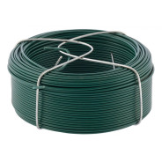 Проволока с ПВХ покрытием, зеленая 1.5 мм, длина 50 м  Сибртех 47772
