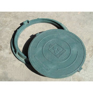 Люк садовый А15 (15кН) зеленый  САНДКОР ЛСА15З