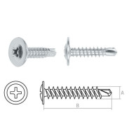 Саморез 4.2х41 mm с прессшайбой, цинк, со сверлом (25 шт)  STARFIX SMZ1-50367-25